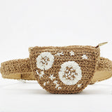 Flower Straw Waist Pack