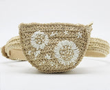Flower Straw Waist Pack