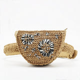 Flower Straw Waist Pack
