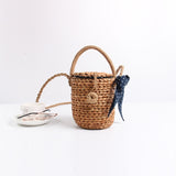 Cylinder Straw Bag