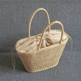 Hollow Textured Woven Bag