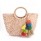 Pompon Beach WeavingBag