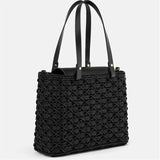 Black Camel Straw Bag