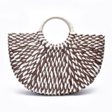 Round Bucket Straw Bag