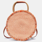 Leather Handle Shoulder Bag