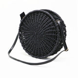 Round Openwork Straw Bag